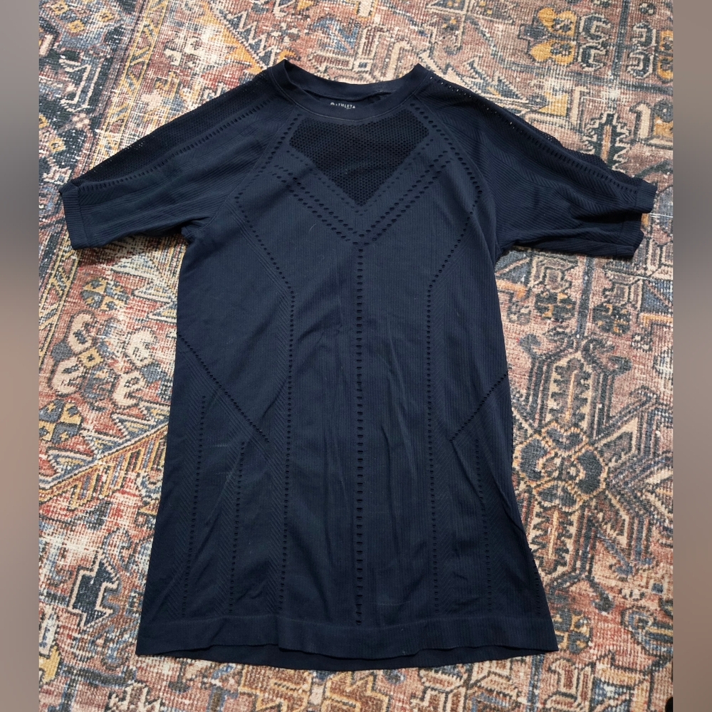 Athleta Black Short Sleeve Tee